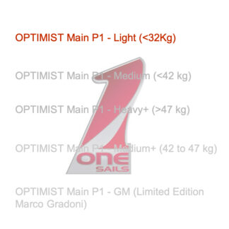 ONE SAILS OPTIMIST Main P1 - Light (<32Kg)